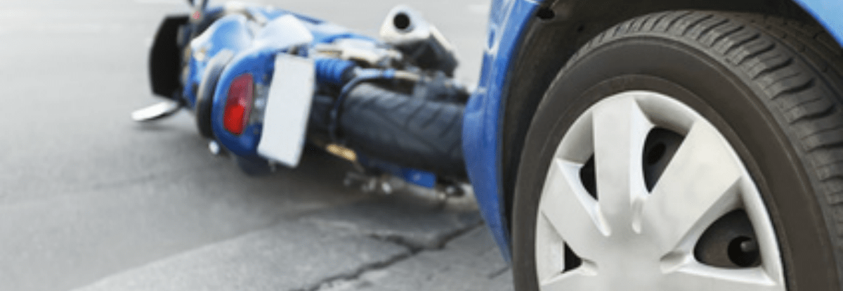 opening a car door 100% motorbike accident claims