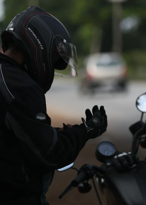 injured motorbike rider